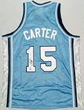 Vince Carter Autographed Blue Custom Jersey