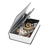 iMounTEK Home Security Steel Book Diversion Safe with Lock, Two Keys