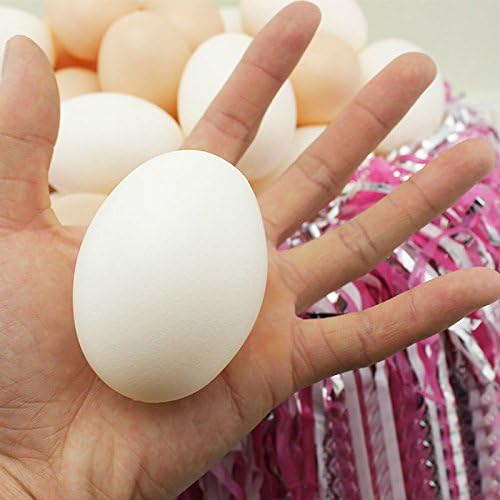 Lot 5pcs Fake Plastic Dummy Egg For Chicken Hen Hatching Party Decor kids Toys