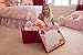 Clever Creations Kid's Pink School Themed Collapsible Storage Bin and Play Mat with White Board Lid