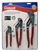 Crescent R200SET3 3 Piece 7-Inch, 10-Inch, and 12-Inch Tongue and Groove Plier Set