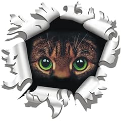 Aufkleber Einschussloch, 170 mm, Motiv: Katze