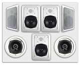 7 New In Wall or Ceiling Speakers Acoustic Audio HT-57