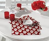 IU Indiana University Hoosiers Logo 4 Pc Placemat Set Limited Edition Place Mats for Dinner, Kitchen or Tailgating GIFT IDEA for Mom Mother Him Her