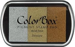 ColorBox Metallic Ink Pad, Full Size,Treasure
