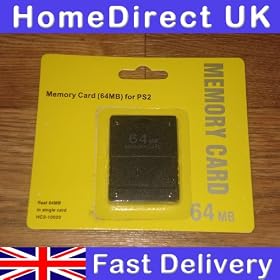 PS2 64MB Memory Card - 64MB memory card for Sony PS2 - Hi-TEC ESSENTIALS