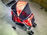 TBC Stroller: 4 Wheel Pet Stroller for Pets up to 60 Pounds. All Terrain Heavy Duty Pet Carrier. Great for Dogs or Cats. Complete with 2 Cup Drink Tray - Will Hold 2 Drinks - Keys - Etc. While You Stroll or Jog with Your Pet