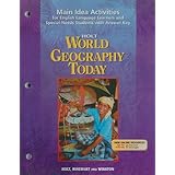 holt world geography today main idea activities for english language learners and special needs students with