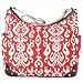 Ikat Pompeian Tapestry Hobo Diaper Bag in Red