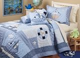 Cotton Sailboat Bedding for Boys