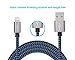 Cablex 2Pack 6FT Nylon Braided 8 Pin Lightning to USB Sync Data and Charging Cable Cord with Aluminum Heads for iPhone6/6s/6 plus/6s Plus, 5c/5s/5/SE, iPad Air/Mini, iPod Nano/Touch (Blue)