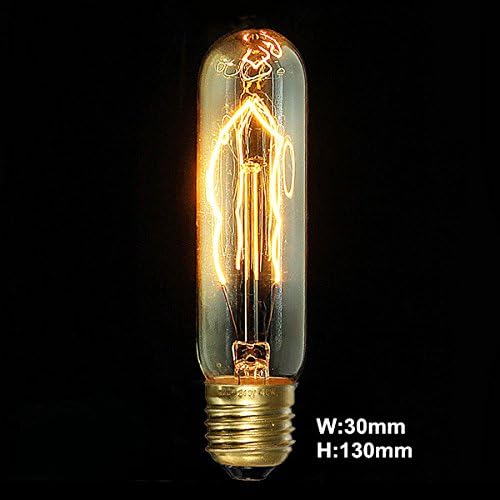 40watt, 220v, E27, T10 5anchors, Screw Retro Industrial Vintage Filament Edison Light Bulb Retro Clear Glass
