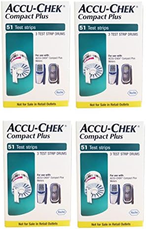 ACCU-CHEK Compact Plus Strips 204ct ( 4 x 51)
