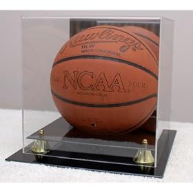 NBA NCAA Deluxe Acrylic Basketball Display Case With Mirror by