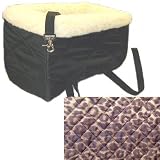 Console Lookout Pet Car Seat (Quilted Leopard, Oversize 12in x 18in for pets up to 12 lbs.)