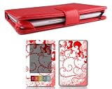 Bundle Monster Barnes & Noble Nook Genuine Leather Case Cover Jacket + Skin Art Decal Sticker + Screen Protector Ebook Accessories Combo - Fit 3G and Wifi Version