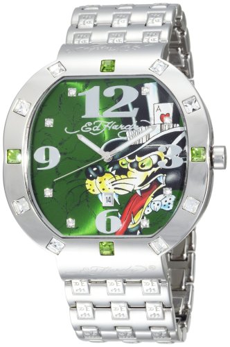 Ed Hardy Men's BN-WF Bandit Wolf Stainless Steel 316L Watch