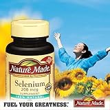 Nature Made Selenium Supplement Tablets, 200 mcg, 100-Count Bottles (Pack of 3)
