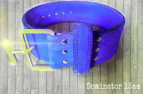 Dominator Prong w/ Quick Release 13mm Powerlifting Belt (Large: 32"-40") - Premium Suede Cowhide Leather