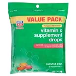 Rite Aid Vitamin C Drops, Assorted Citrus Flavors, Value Pack, 100 ct