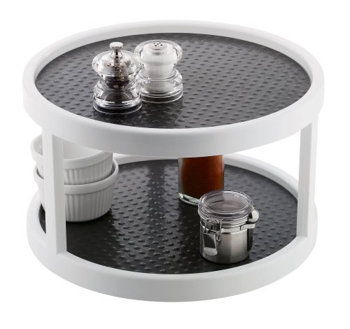 Copco 2555-9424 2-Tier 12-Inch Non-Skid Cabinet Turntable