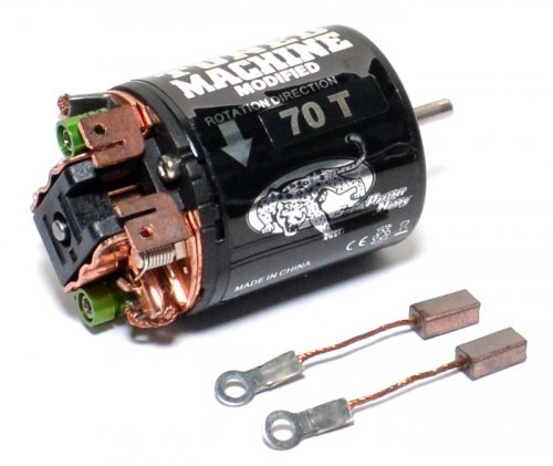 Snow Panther #TM-4570 Tuned Machine Modified 540 Brushed Motor 70T w/ 1 Pair Brush