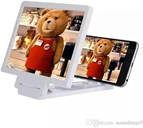 Idealstanley 3D Mobile Phones Magnifying Holder Glass Folding Portable Phone Screen HD Amplifier