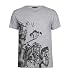 ArTeeCollage Men's Voyage Grey V-neck T-shirts