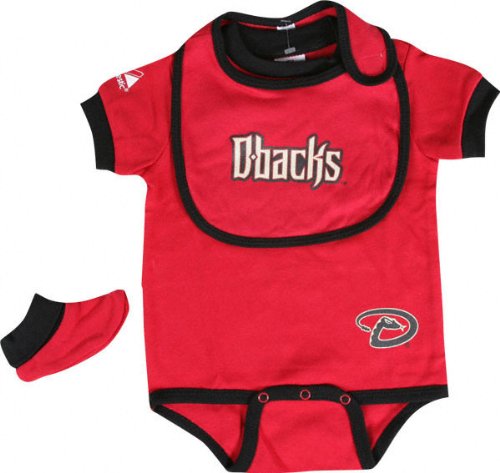 Arizona Diamondbacks Baby Bib and Bootie Creeper Set