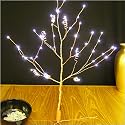 FL-1137 | WHITE LED COPPER TWIG TREE A NAKED WIRE DESIGN | CHRISTMAS DECORATION | 60 WHITE LED BULBS | DECORATION IDEAS AROUND THE HOME A UNIQUE DESIGN