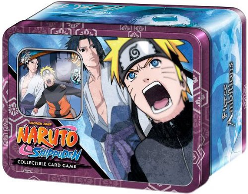 Naruto Shippuden Card Game Fierce Ambitions Collector Tin Set Naruto Vs. Sasuke
