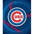 Chicago Cubs Light Weight Fleece MLB Blanket (Flashball Series) (50x60")"