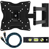 Cheap Cheetah Mounts ALAMLB LCD TV Wall Mount Bracket with Full Motion Swing Out Tilt and Swivel Articulating Arm for 23-37