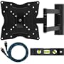 Cheetah Mounts ALAMLB LCD TV Wall Mount Bracket with Full Motion Swing Out Tilt and Swivel Articulating Arm