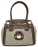 Guess Brigit Flap Satchel Bag, Stone Multi