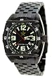 Rogue Warrior Red Cell Black Stainless Steel Band 200M GMT Watch
