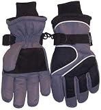 Glove. 8-12yrs N'ice Caps Tm Thinsulate Waterproof Colorblocked Ski Glove