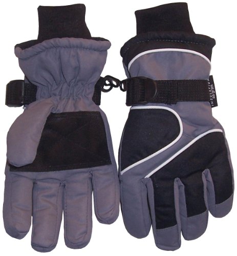 Glove. 8-12yrs N'ice Caps Tm Thinsulate Waterproof Colorblocked Ski Glove