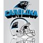 Northwest Carolina Panthers Gridiron Fleece Throw