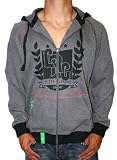 LRG Lifted Research Group Mens Logo Print Graphic Sweater Hoodie Hoody Shirt Charcoal