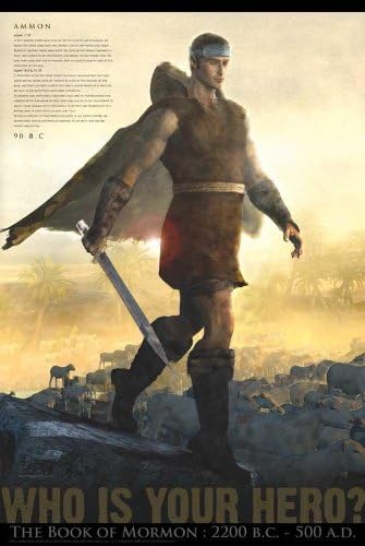 LDS Book of Mormon Hero Poster 24"x 36" Matte Finish Print - Ammon Poster - Alma 17:37