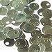 Large Hole Round Sequin 20mm Pale Green Metallic. Couture Paillettes. Made in USA