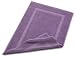 Pinzon Luxury Banded Bath Mat, Plum