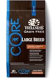 Wellness CORE Natural Grain Free Dry Dog Food, Large Breed Health Chicken & Turkey Recipe, 26-Pound Bag