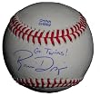 Minnesota Twins Brian Dozier Autographed ROLB Baseball Featuring "Go Twins" Inscription, Proof Photo