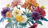 Zinnia Bouquet giclee print of watercolor by Susan Avis Murphy