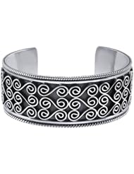 Sterling Silver Scroll Cuff Bracelet