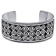 Sterling Silver Scroll Cuff Bracelet