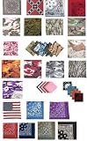 Army/Military Solid, Paisley & Camouflage Bandanas (100% Cotton)