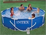 Intex Frame Set 10 ft x 30 in Pool with 530gph Pump